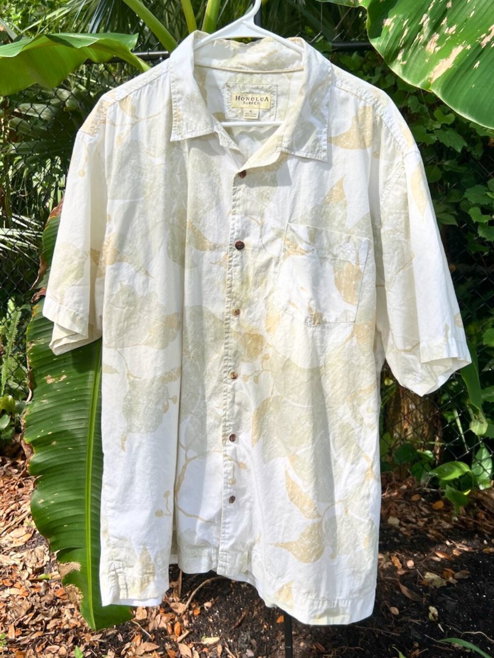 Honolua Surf Co XL Hawaiian Aloha Shirt 100% Cotton Tropical Island Print